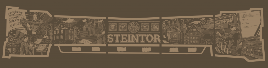 Bronzeplatte Steintor